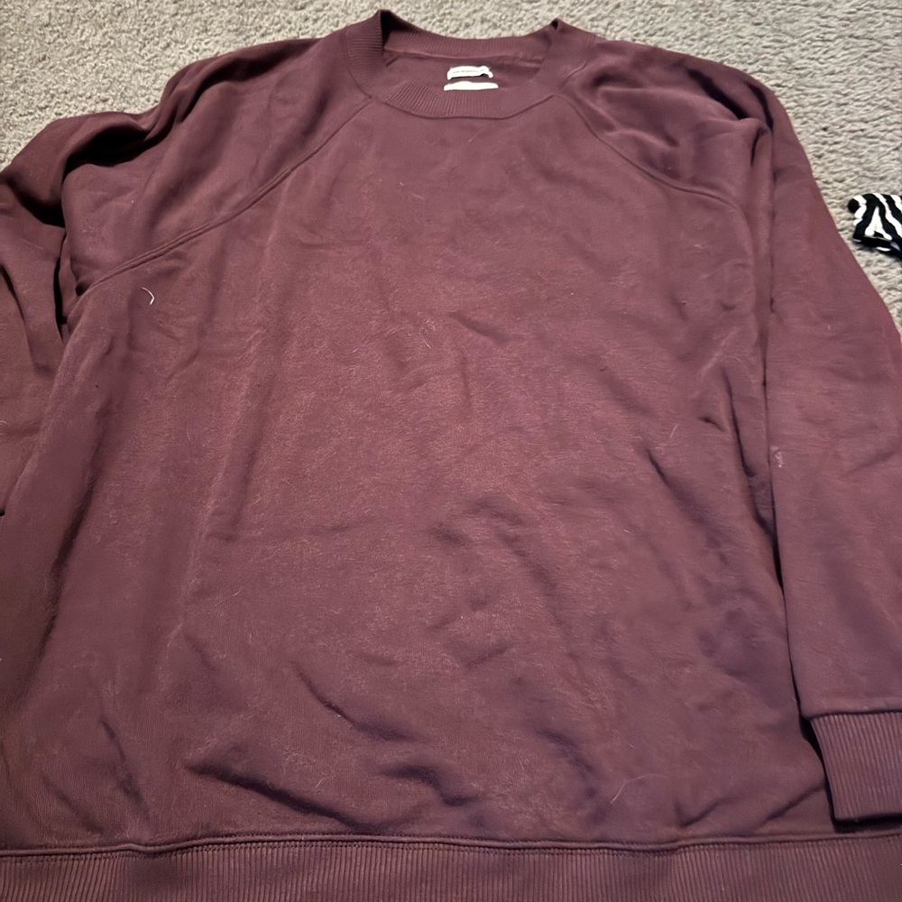 American Eagle Outfitters Women's Purple Crewneck Sweater
